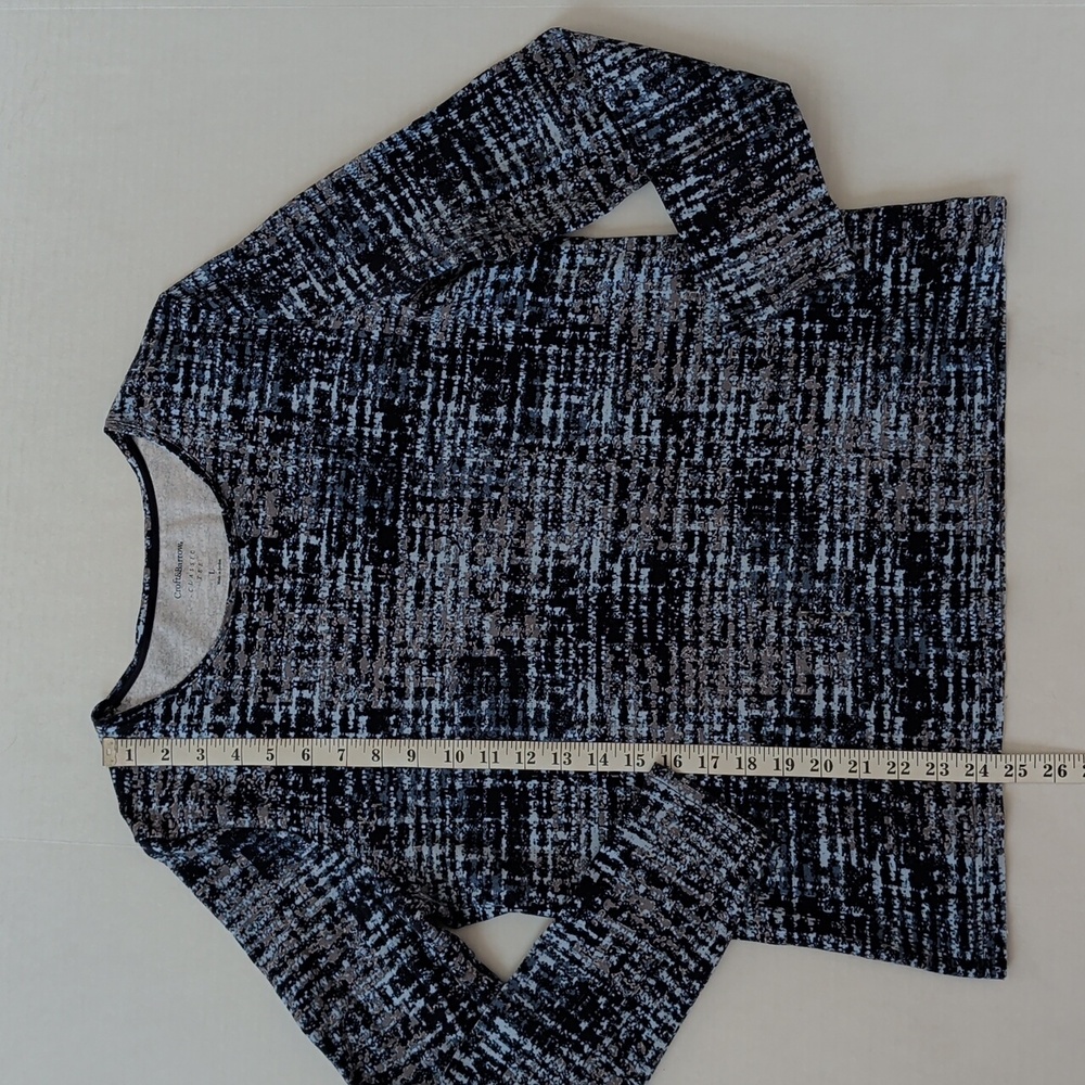 Croft & Barrow Long Sleeve Classic Tee Shirt LARGE Blue - Picture 10 of 12